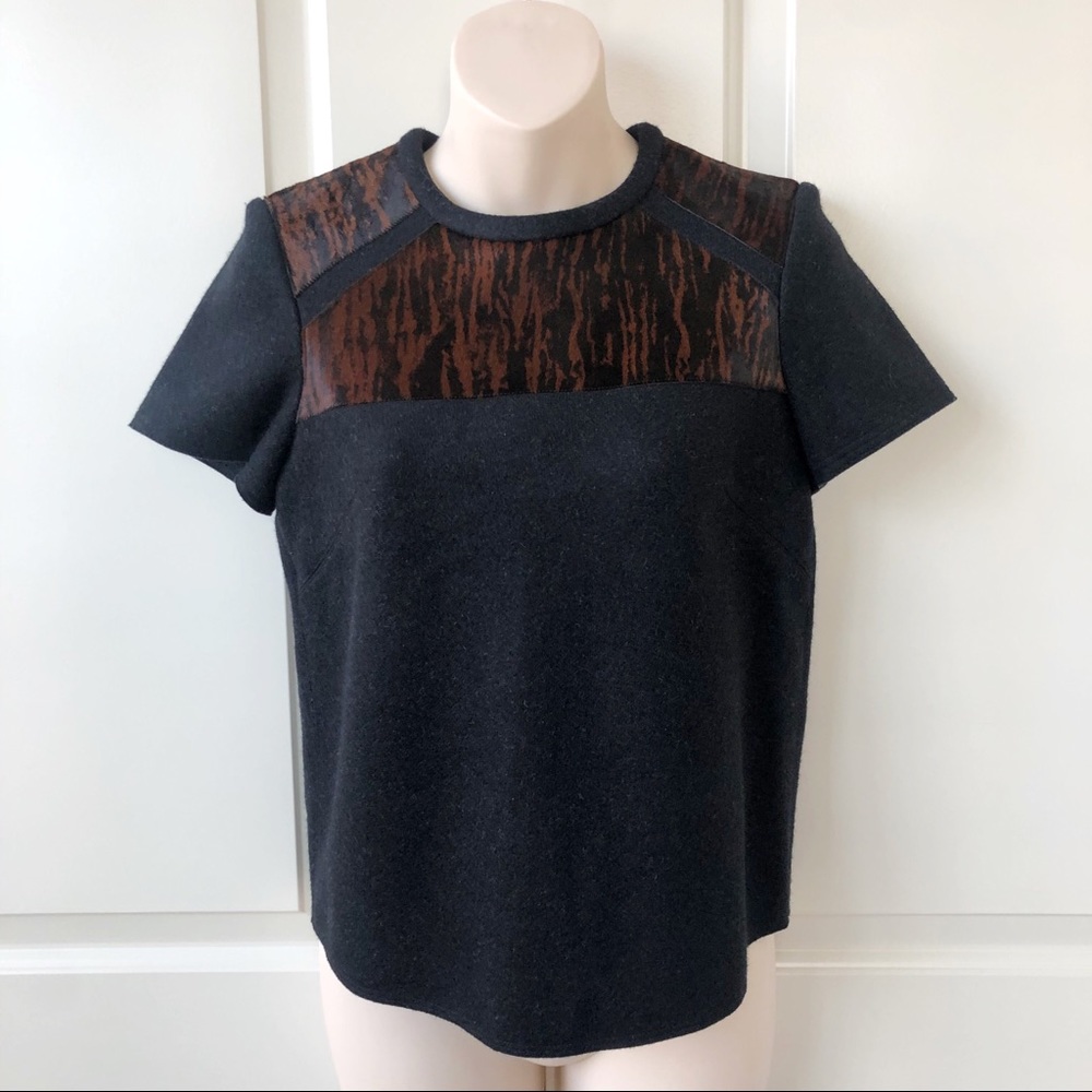 Isabel Marant Top merino wool calf leather